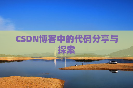 CSDN博客中的代码分享与探索